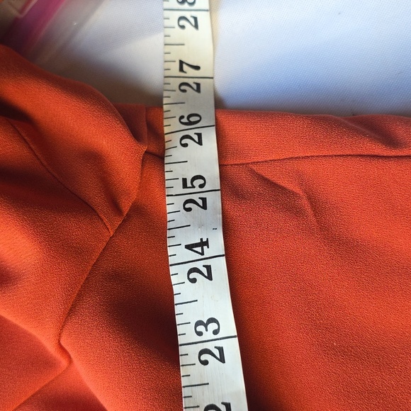 Torrid Womens Rusty Burnt Orange Blazer Stretch Classic Career Sz 3(3X/22-24)EUC - Picture 9 of 10